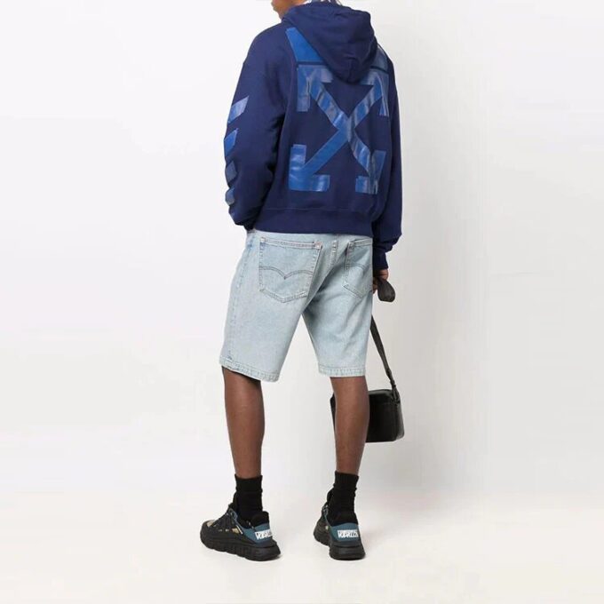 Arrow Pattern Logo Stripe Version Blue