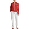 Arrow Pattern Printing Baseball Collar Jacket Version Red