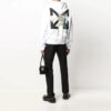 Arrow Pattern Round Neck Casual Version White
