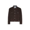 Arrow-print Denim Jacket Arrow Long-sleeve Jean Jacket Men’ s Dark Blue