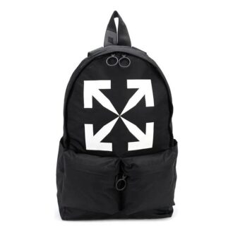 Arrow Printing Backpack Black