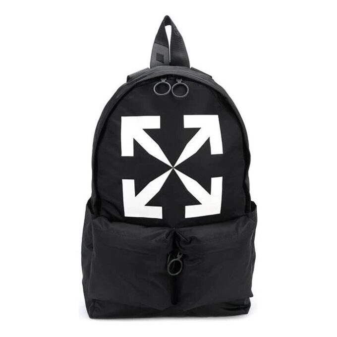 Arrow Printing Backpack Black