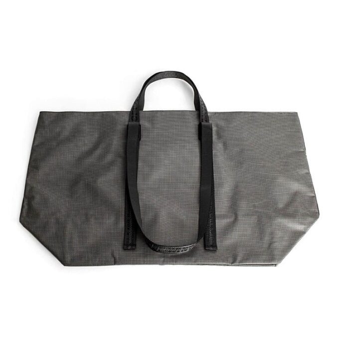 Arrow Printing Gray handbag White
