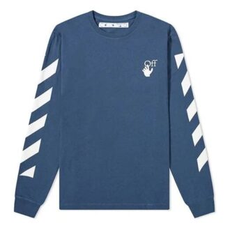 Arrow Printing Long Sleeves Blue