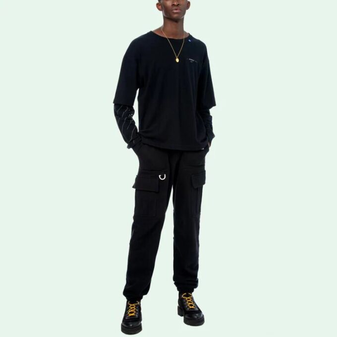 Arrow Printing Long Sleeves Version Black