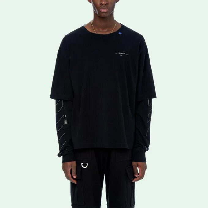 Arrow Printing Long Sleeves Version Black
