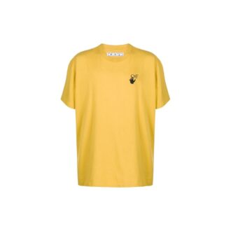 Arrow Printing Loose Short Sleeve Yellow