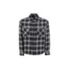 Arrow Printing Plaid Long Sleeves Shirt Black
