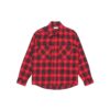 Arrow Printing Plaid Long Sleeves Shirt Red
