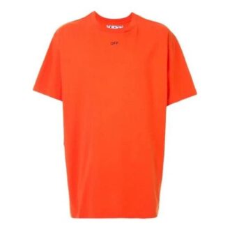 Arrow Printing Short Sleeve Orange