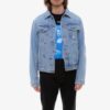 Arrow Twist Denim Jacket “Cobalt Blue/White”