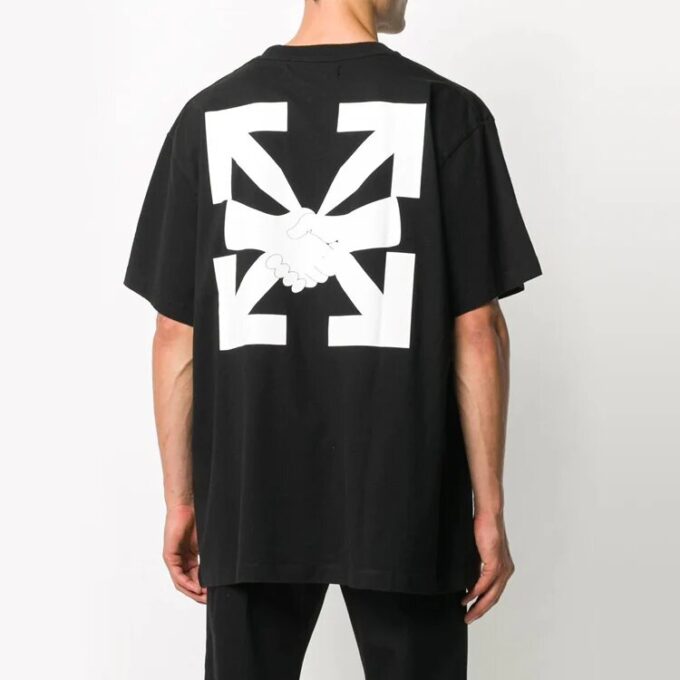 Arrows Agreement Print Oversize Short Sleeve