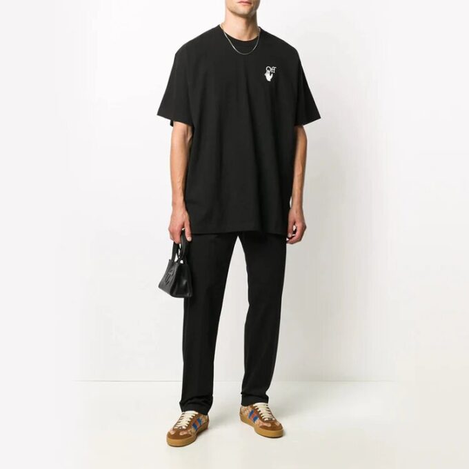 Arrows Agreement Print Oversize Short Sleeve
