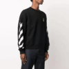 Arrows Back Logo Pullover Black