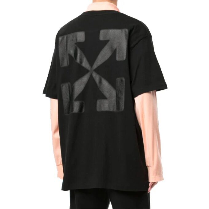 Arrows Blurred Logo Teeee Men’ s Black