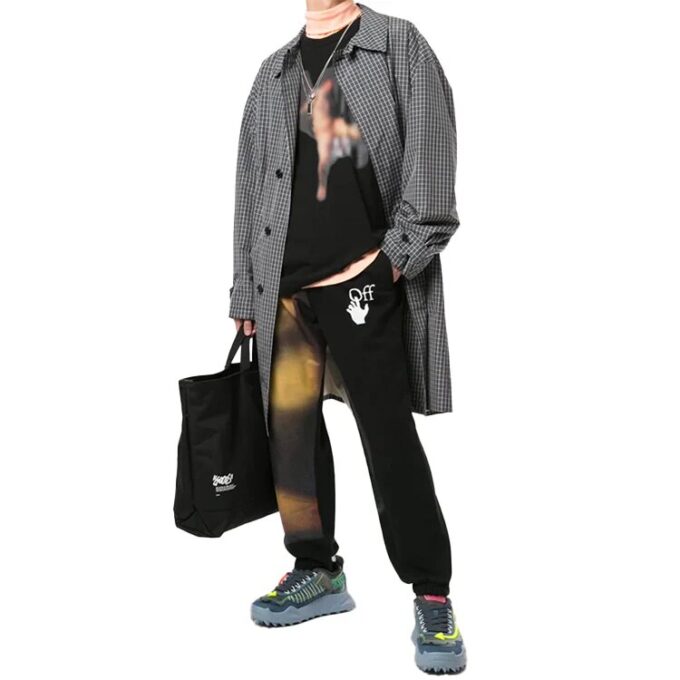 Arrows Blurred Logo Teeee Men’ s Black