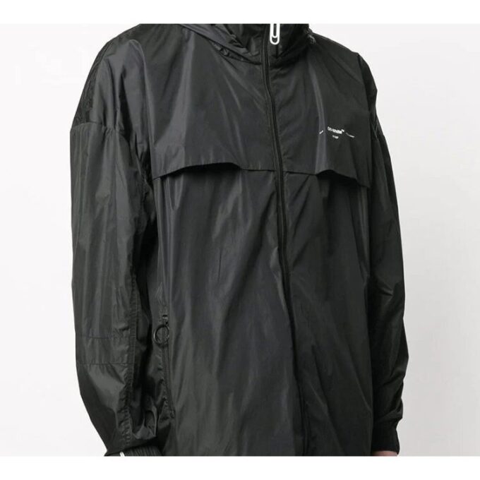 Arrows Modern Street Trench Coat Men Black