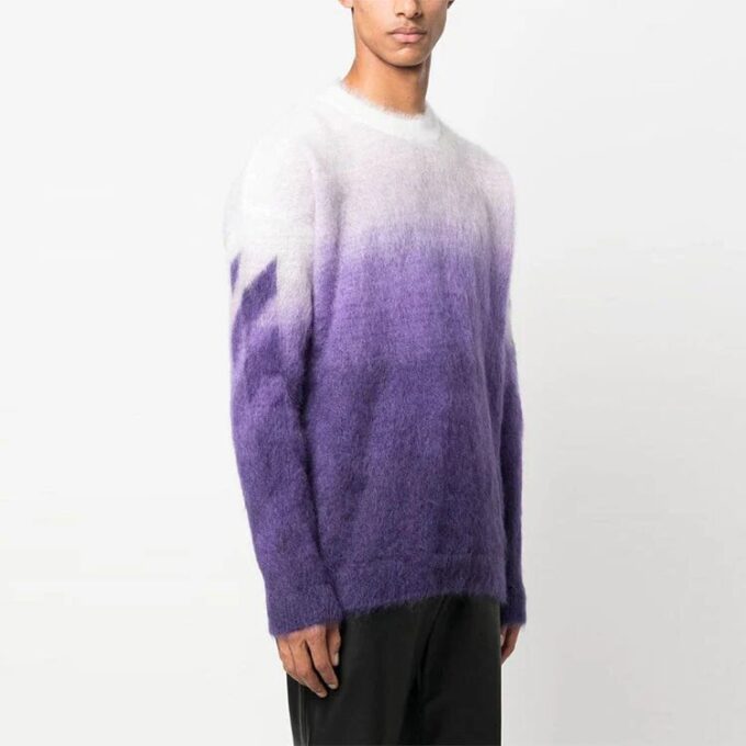 Arrows Motif Long-Sleeved Sweater