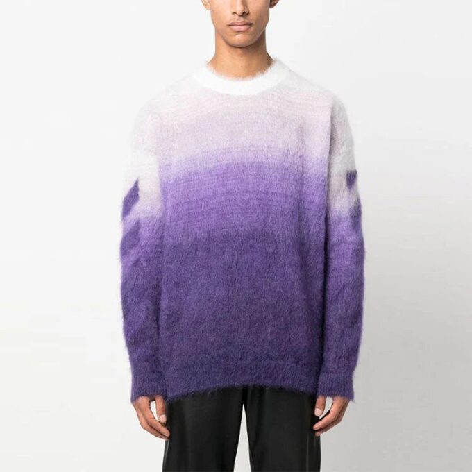Arrows Motif Long-Sleeved Sweater