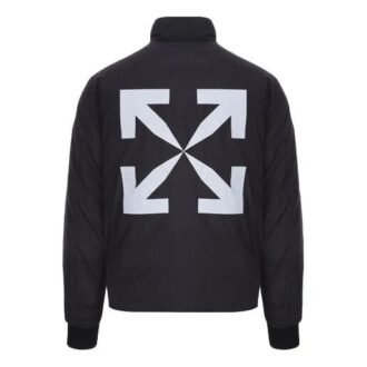 Arrows Motif Reversible Puffer Jacket