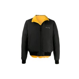 Arrows Motif Reversible Puffer Jacket