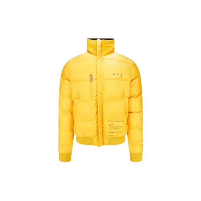 Arrows Motif Reversible Puffer Jacket