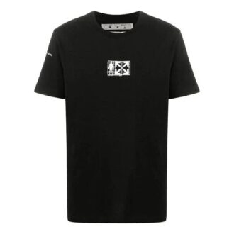 Arrows Pattern Printing Short Sleeve Black