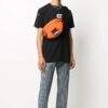 Arrows Pattern Printing Short Sleeve Black