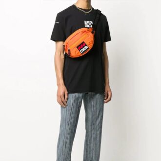Arrows Pattern Printing Short Sleeve Black