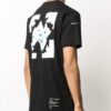 Arrows Pattern Printing Short Sleeve Black