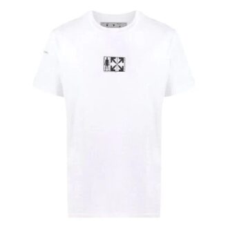 Arrows Pattern Printing Short Sleeve White