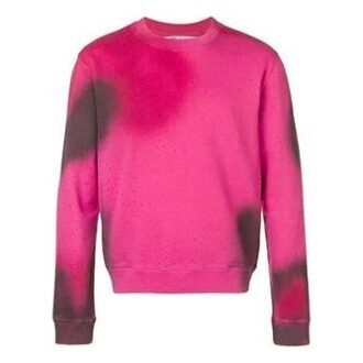 Arrows Pattern Round Neck Rose Red