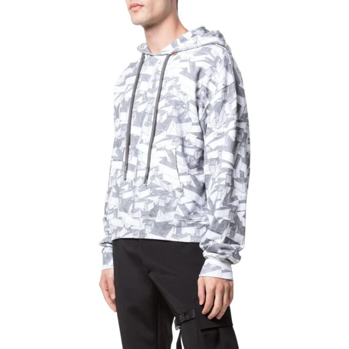 Arrows Print Cotton Hoodie