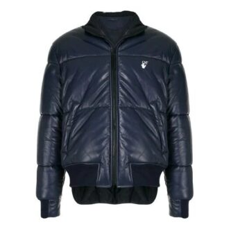 Arrows Print Reversible Puffer Jacket