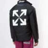 Arrows Print Reversible Puffer Jacket