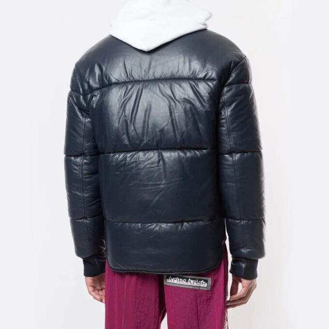Arrows Print Reversible Puffer Jacket