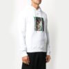 Arrows Printing Hooded Pullover Men White