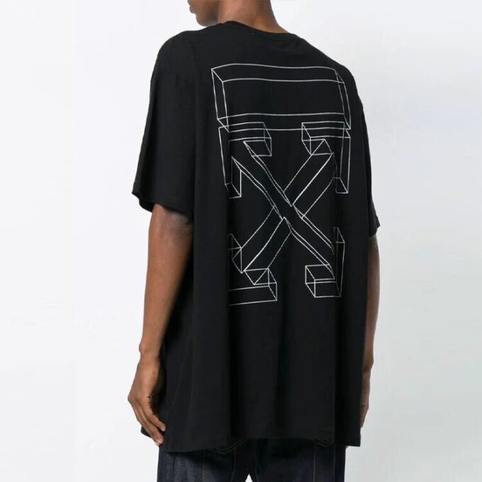 Arrows Sketch Cotton Short Sleeve Oversized