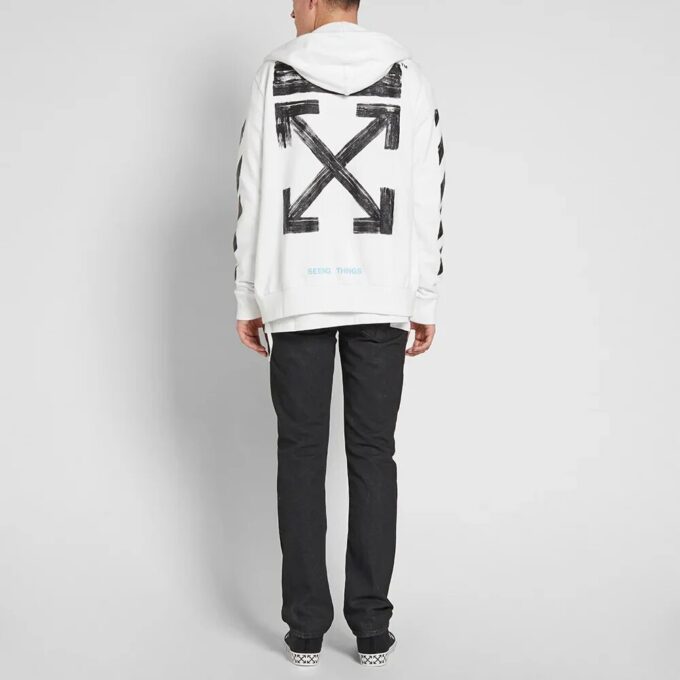 Arrows Sketch Zipper Normal Fit Sweater