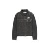 Arrows Slim Denim Jacket Embroidered Logo Printing Black