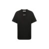 Back Alphabet Printing Short Sleeve Black