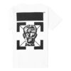 Back Alphabet Printing Short Sleeve White