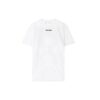 Back Arrow Pattern Printing Round Neck Short Sleeve Loose Fit White