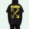 Back Arrow Printing Drawstring Black