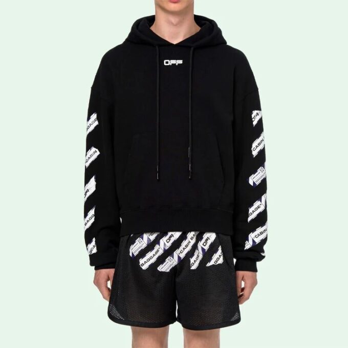 Back Arrow Printing Loose Black