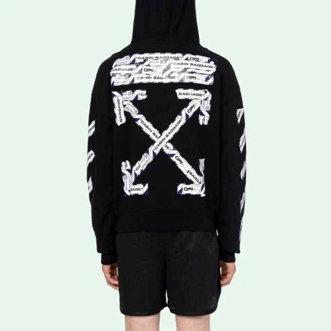 Back Arrow Printing Loose Black