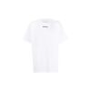 Back Arrow Printing Pattern Round Neck Short Sleeve Loose Fit White