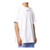 Back Arrow Printing Pattern Round Neck Short Sleeve Loose Fit White
