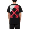 Back Arrow Printing Short Sleeve Black