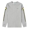 Back Arrows Sketch Mens Long Sleeve “Grey Yellow”